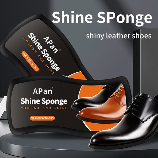 👞 Luxury High-Gloss Wave Shoe Shine Sponge – Multi-Use Polish Applicator