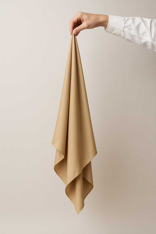 🤎 Beige Georgette Hijab – Lightweight Luxury Hijab